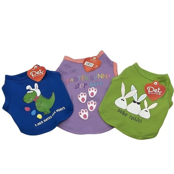 Pet Easter Shirts - 3-Pack, Size Small Dog - Picture 1 of 6